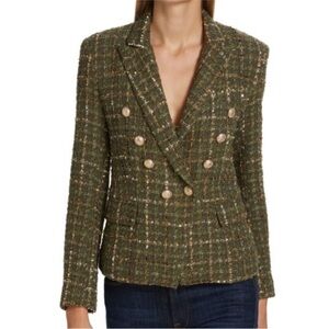 Generation Love Olive Tweed Blazer